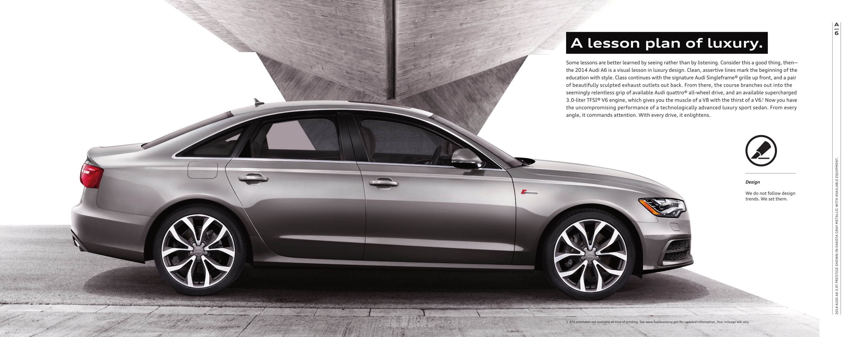 2014 Audi A6 Brochure Page 1